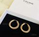 AAA Replica Celine Yellow Gold Kink Earrings (6)_th.jpg